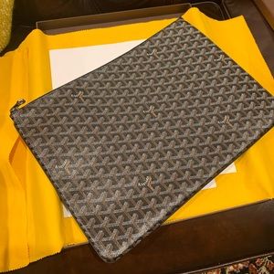Goyard Senat Pouch GM Classic Black and Black
